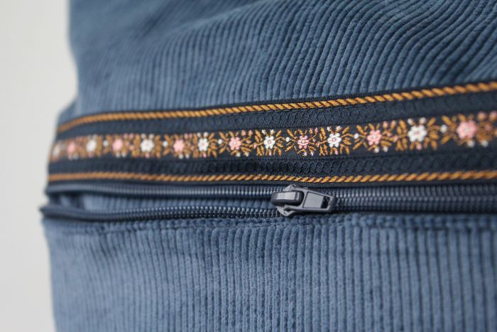 Datailshot: Reißverschluss eines Rucksacks