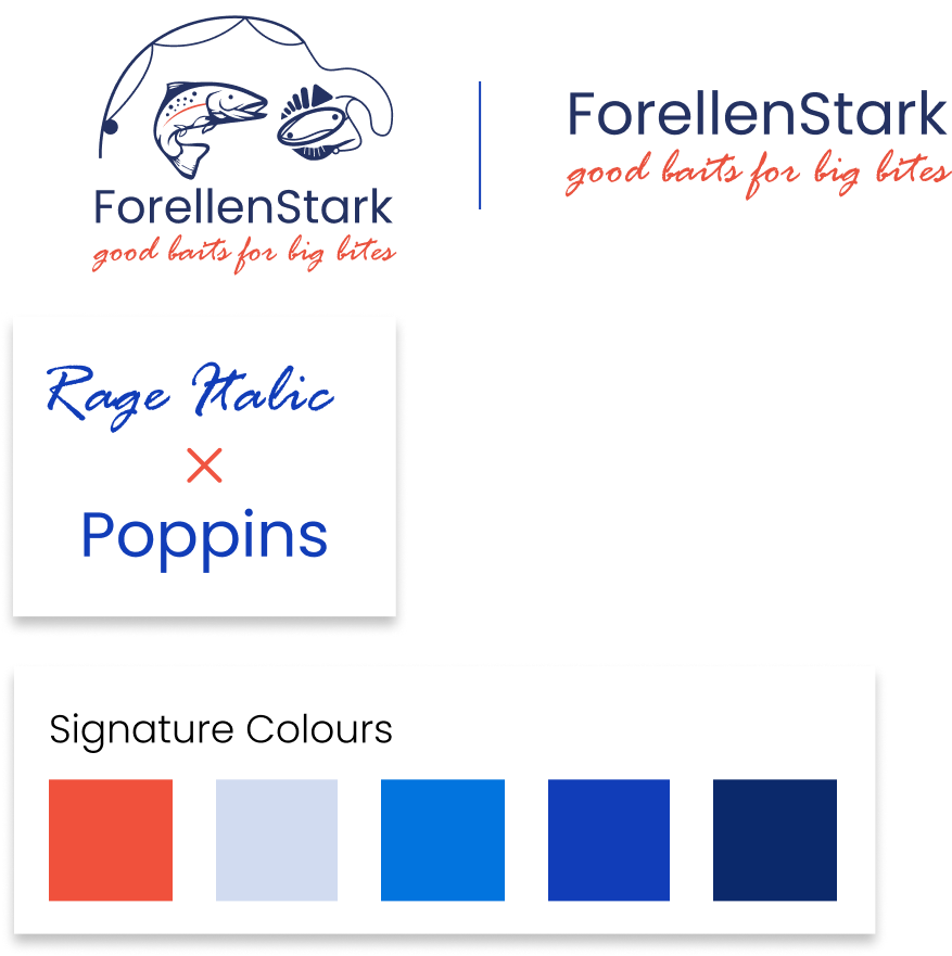 Kacheln Corporate Design ForellenStark