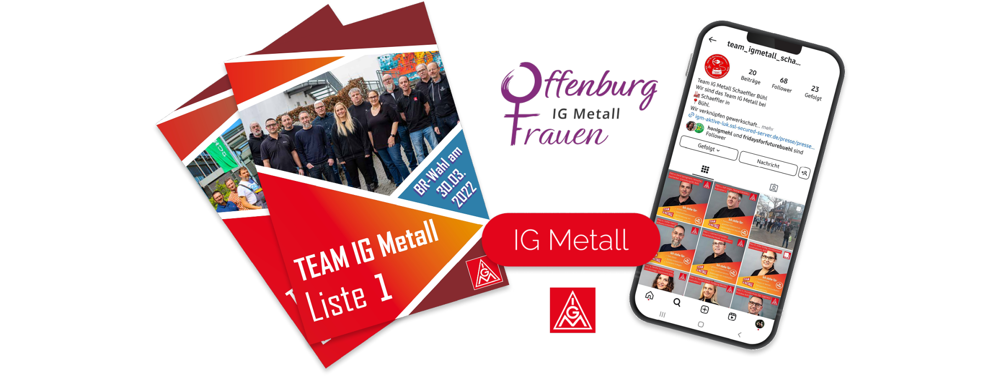 Header-Collage: Kunde IG Metall