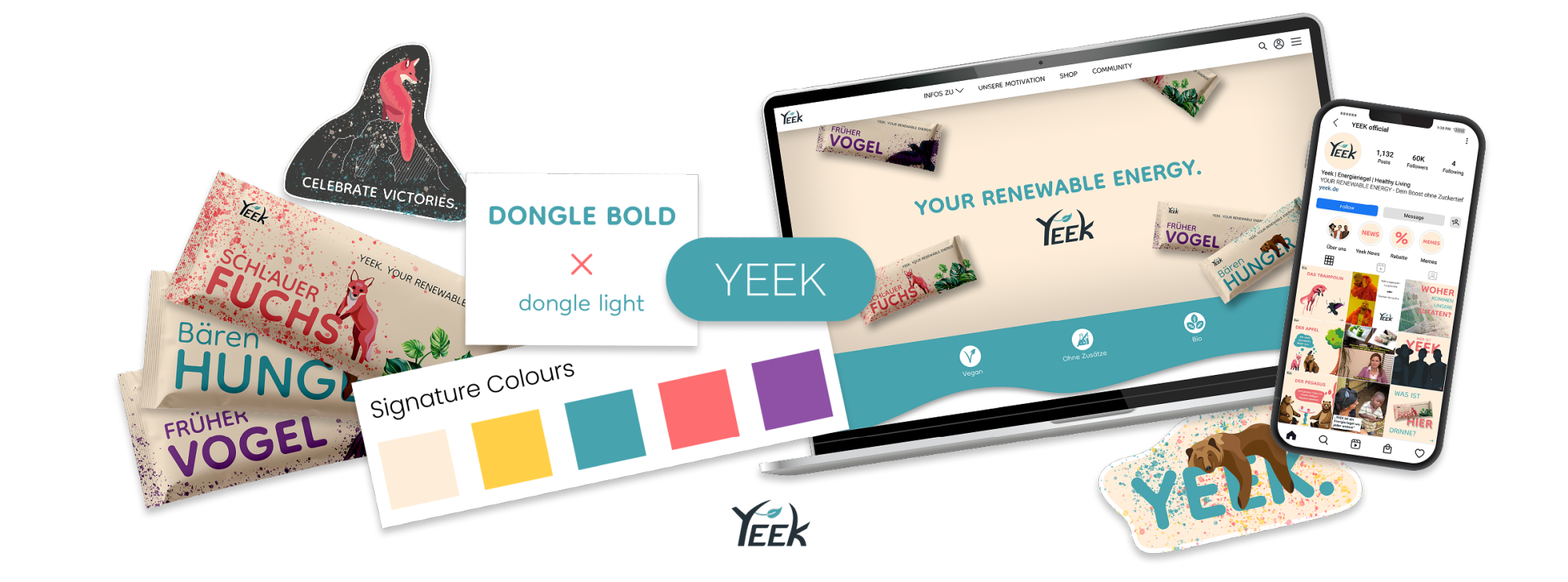 Header-Collage für das Projekt Yeek